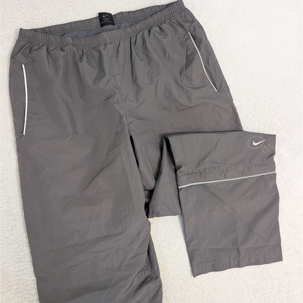 Nike Convertible Capris Pants Women's Medium 8-10 Zip Off Reflective Running